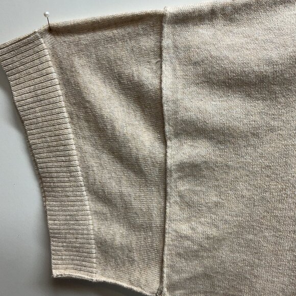 2X Top Tulip Hem Oversized Isaac Mizrahi Live A397083-Heather Oatmeal - Picture 2 of 11